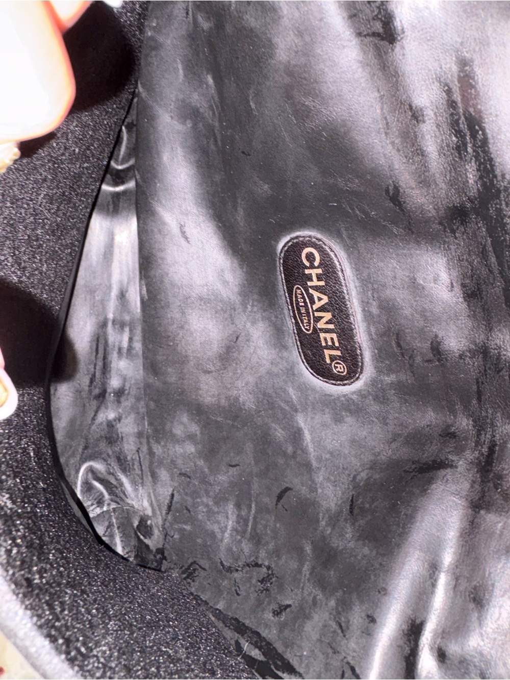 CHANEL Black Leather Pouch on Chain (WITH COA) - Picture 9 of 16